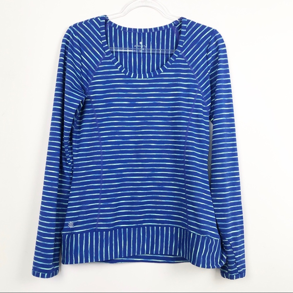 Athleta Space Dyed Blue Pop Women's Pullover